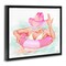 Stupell Industries Woman in Pool Float Framed Floater Canvas Wall Art Design by Ziwei Li